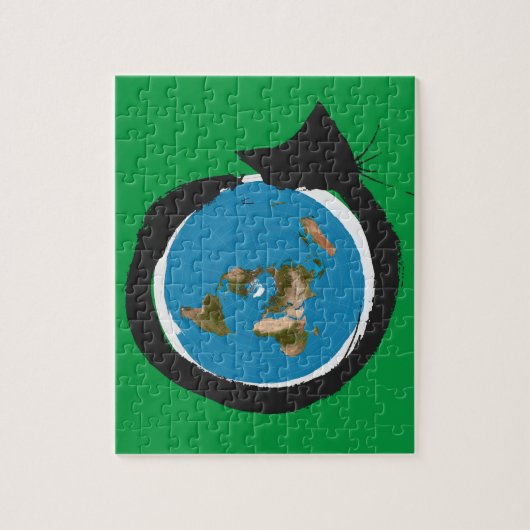 Design van platte aarde - CAT MAP CLASSIC Legpuzzel (Verticaal)