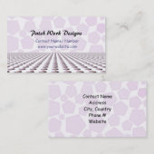 Design van textielstoffen visitekaartje (Voorkant / Achterkant)