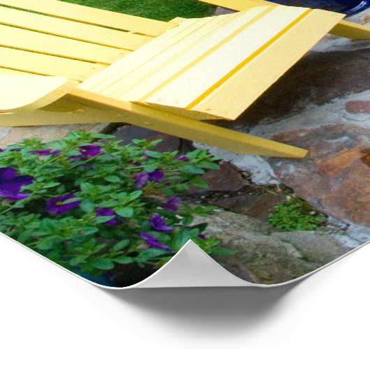 Design van tuinen in onze tuin Sammamish, 4 Poster (Hoek)