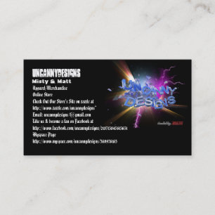 Design van Uncanny Origineel Visitekaartje