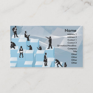 design van zakenmensen visitekaartje