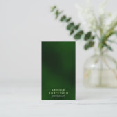 Design Vert moderne Carte de visite consultant (Debout devant)