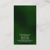 Design Vert moderne Carte de visite consultant (Dos)
