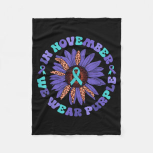 Design voor bewustwording van geestelijke gezondhe fleece deken