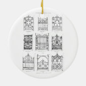 Design voor gietijzer uit 'Macfarlane's Ca Keramisch Ornament (Achterkant)