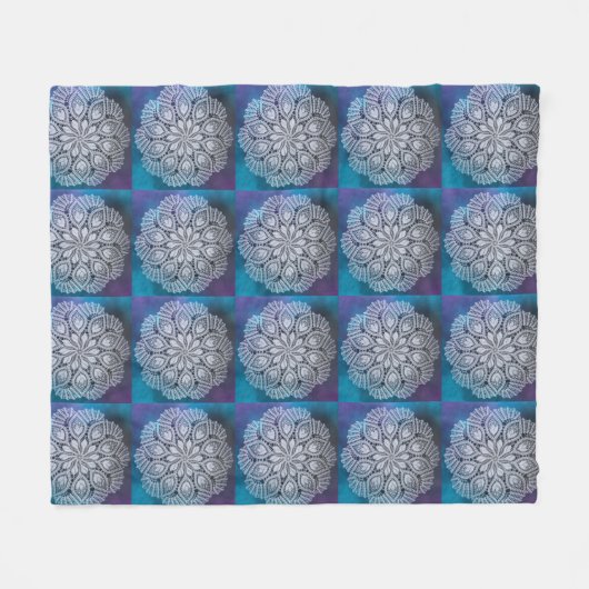 Design voor het begindeken van haken fleece deken (Voorkant (Horizontaal))