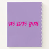 design voor het verslaan van borstkanker notitieboek (Achterkant)