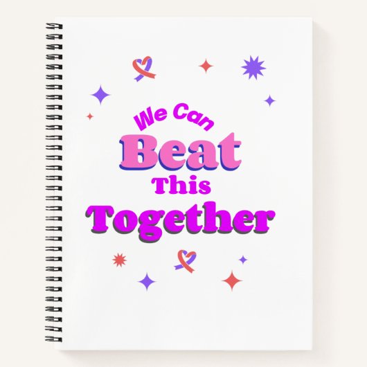 design voor het verslaan van borstkanker notitieboek (Voorkant)