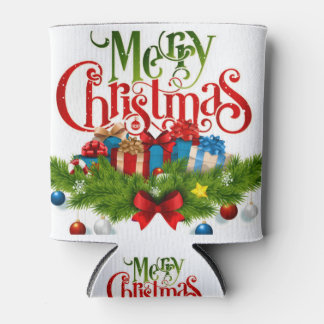 Design voor kerstmis blikjeskoeler