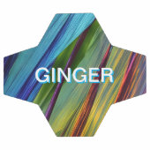 Design WAVY coloré en bleu et Turquoise (Plat)