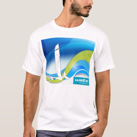 Design Weta Trimaran sur T-shirt à manches courtes (Devant)