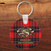 Design with fun, bold illustration of a cool bass sleutelhanger (Voorkant)