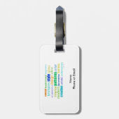 Design Word Collage Bagagelabel (Achterkant verticaal)