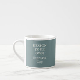 Design Your Ewn Espresso Cup - Blauwgroen Kop