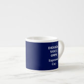 Design Your Ewn Espresso Cup - Blue Kop (Voorkant rechts)
