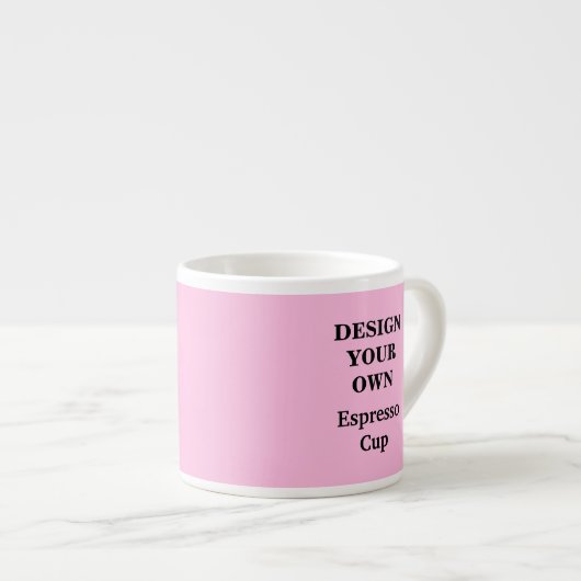 Design Your Ewn Espresso Cup - Licht Roze Kop (Voorkant rechts)
