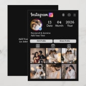 Design Your Own 7 Photo Collage Bedankkaart (Voorkant / Achterkant)