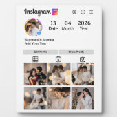 Design Your Own 7 Photo Collage Fotoplaat (Voorkant)