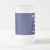 Design Your Own Beer Mug - Blue and White Matglas Bierpul (Center)