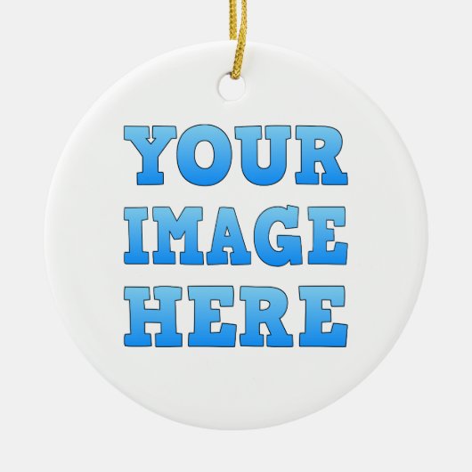 Design Your Own Ceramic Circle Ornament (Voorkant)