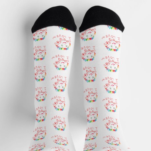 Design Your Own Custom Socks with Your Child's Art Sokken (Top)