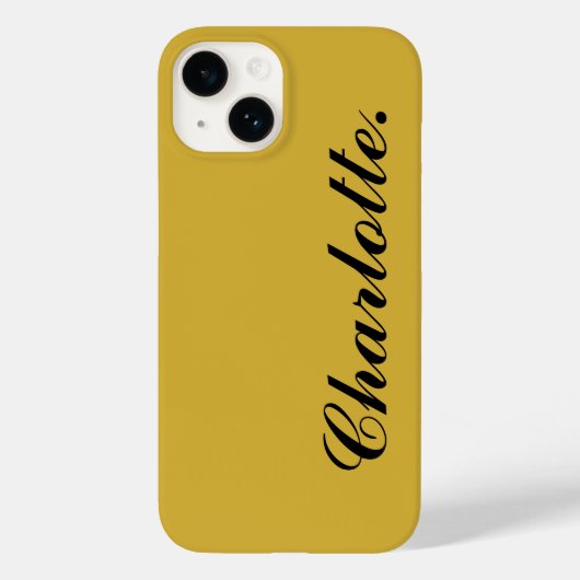 Design Your Own Name on This Metallic Gold Case-Mate iPhone Case (Achterkant)