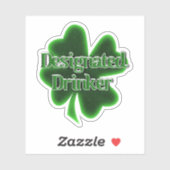 Designated Drinker St. Patrick's Day Sticker (Vel)