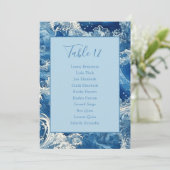 Désignation des vagues bleues de l'océan et carte  (Debout devant)