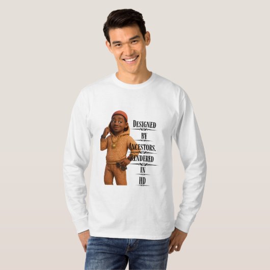 Designed By Ancestors,Pixarstyle 3D T-shirt (Voorkant volledig)