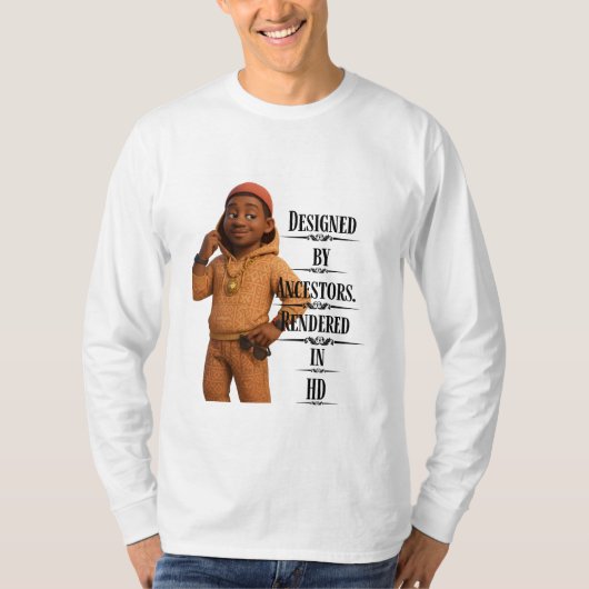 Designed By Ancestors,Pixarstyle 3D T-shirt (Voorkant)