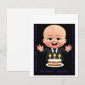 designed invitation card perfect for announcing (Devant / Derrière)