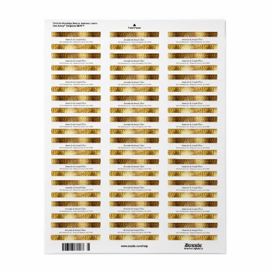 Designer Alligator Krokodil Huid Glanzend Goud Wit Etiket (Full Sheet)