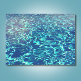 Designer Aqua Pool Rippling Water Tissuepapier