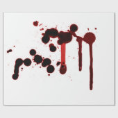 Designer Blood Splatter Cadeaupapier (Vlak)
