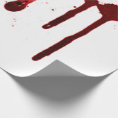 Designer Blood Splatter Cadeaupapier (Hoek)