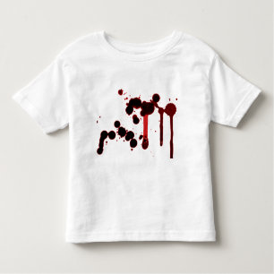 Designer Blood Splatter Kinder Shirts