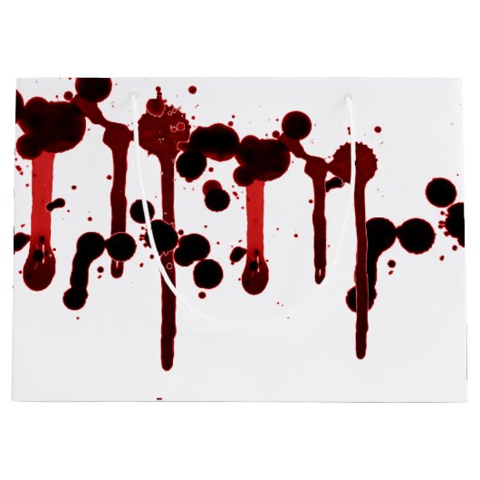 Designer Blood Splatter Large Cadeauzakje (Voorkant)