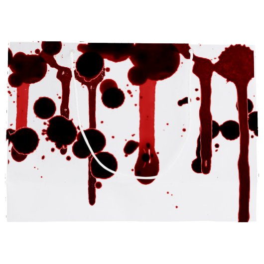 Designer Blood Splatter Large Cadeauzakje (Achterkant)