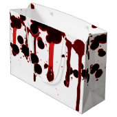 Designer Blood Splatter Large Cadeauzakje (Achterkant Gekanteld)