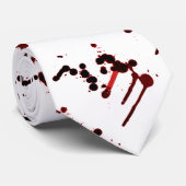 Designer Blood Splatter Stropdas (Opgerold)