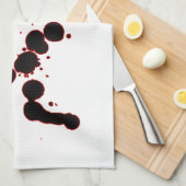 Designer Blood Splatter Theedoek (Quarter Fold)