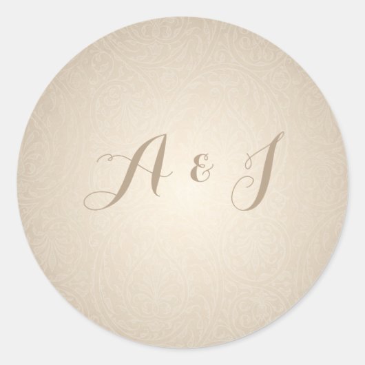 Designer bruiloft uitnodigingsenvelop Sticker (Voorkant)