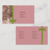 Designer Business - Cartes de profil (Devant / Derrière)