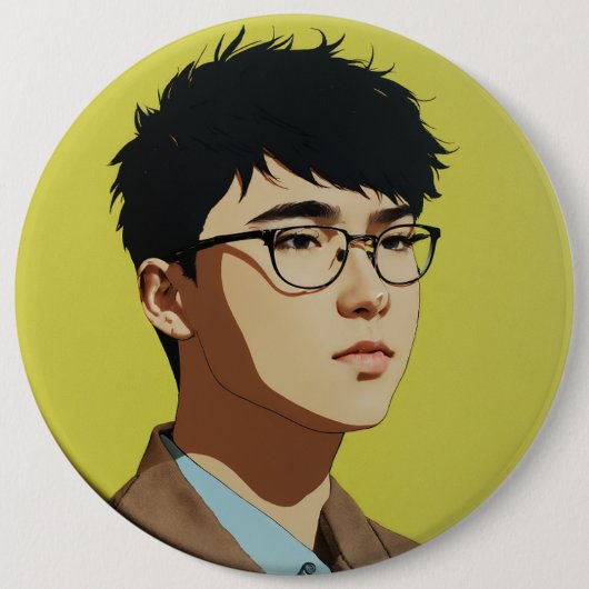 Designer Buttonnen Ronde Button 6,0 Cm (Voorkant)