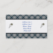 Designer Cartes de visite bleus (Dos)