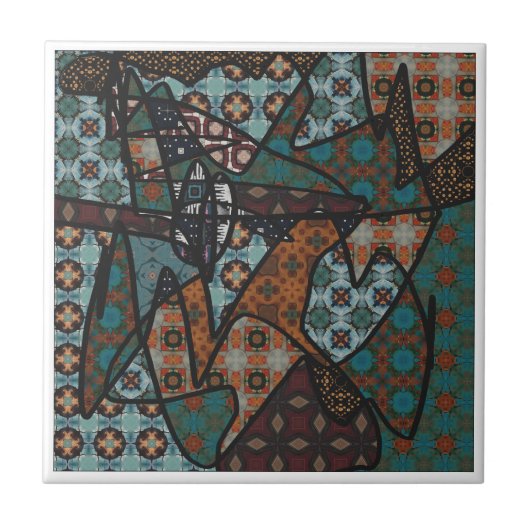 Designer Ceramic Tegel Tegeltje (Voorkant)