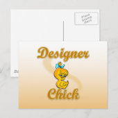 Designer Chick Briefkaart (Voorkant / Achterkant)