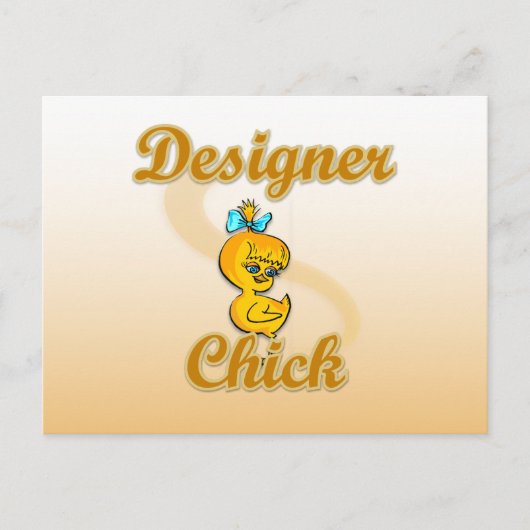 Designer Chick Briefkaart (Voorkant)
