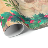 DESIGNER CHRISTMAS ANGEL COLLAGE Wrapping Paper Cadeaupapier (Rol Hoek)