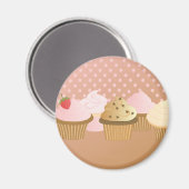 designer cupcakes magneet (Voorkant / Achterkant)